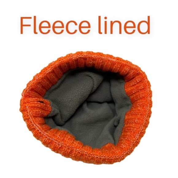 Juice Plus Team Toboggan Fleece Lined Sock hat Color Orange NWOT - Picture 4 of 4